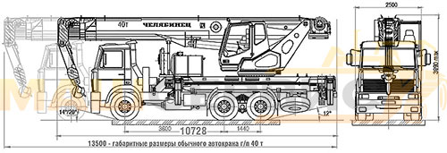 Устройство крана Челябинец КС-65711