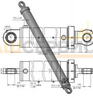 Гидроцилиндр подъёма стрелы ГЦ 200.160.2275
