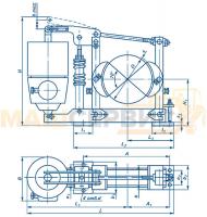 Тормоз крановый ТКГ-160 с ТЭ-30