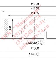 Опора поворотная QWA1278.40Z-00 автокрана КС-45721