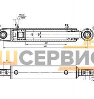 Гидроцилиндр щетки для мойки барьерных ограждений ЦГ50.30х200.11 (ЭД405-60.03.000-05)