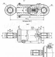 Гидроцилиндр открывания ковша ЦГ-160.80х560.11 / -01 (ПК-6.46.14.010)
