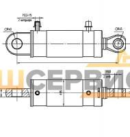 Гидроцилиндр разравнивателя ЦГ-80.50х330.17