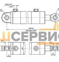 Гидроцилиндр отвала ЦГ-80.40х430.11