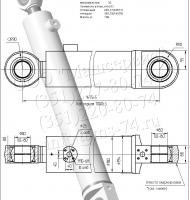 Гидроцилиндр стрелы ЦГ-140.80х1000.11 ; Погрузчик БПК-6 на базе К-740