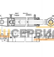 Гидроцилиндр стрелы и каретки ЦГ-80.50х420.17 (КО-449-10-80х50х420.000)