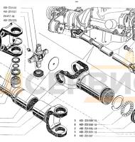 Вал карданный УАЗ-469Б-2203010-01