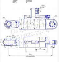 Гидроцилиндр стрелы ЦГ-125.63х630.18 ; ЗТМ-216
