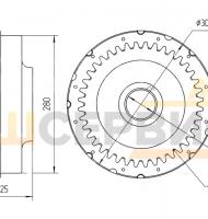 Венец зубчатый 2511-14-5-1.01