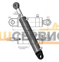 Гидроцилиндр открытия болта ЦГ-80.40х500.17 (МКМ-2-45х80х500.000)