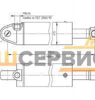 Гидроцилиндр подъема стрелы ЦГ-60.30х250.22-02 (980А.01.13.400-01)
