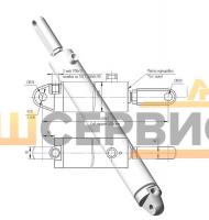 Гидроцилиндр заднего борта ЦГ-60.30х400.22-01