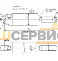 Гидроцилиндр разравнивателя ЦГ-60.30х250.22-01