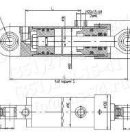 Гидроцилиндр погрузчика ЦГ-80.56х620.11