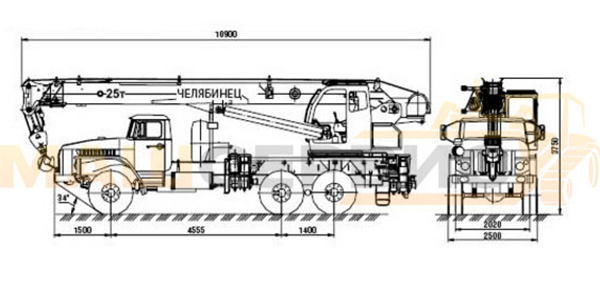 Схема автокрана КС-45721
