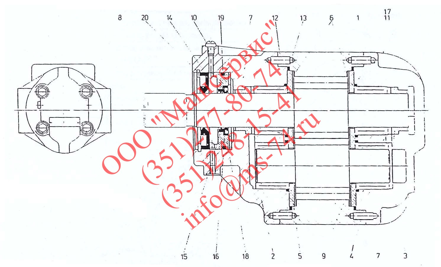 Насос P2C2110C8826A