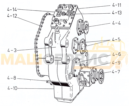 коробка передач погрузчика L-34