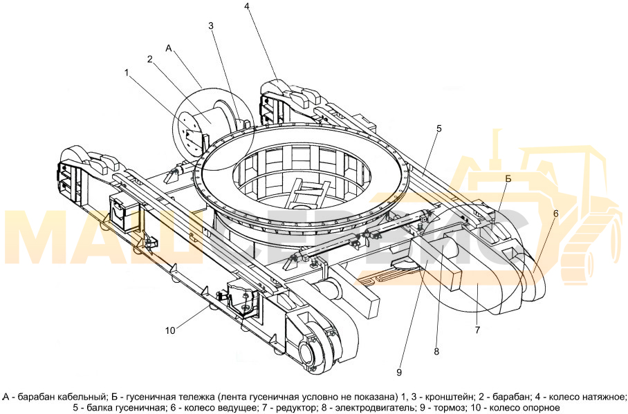 Ходовая часть крана ДЭК-321