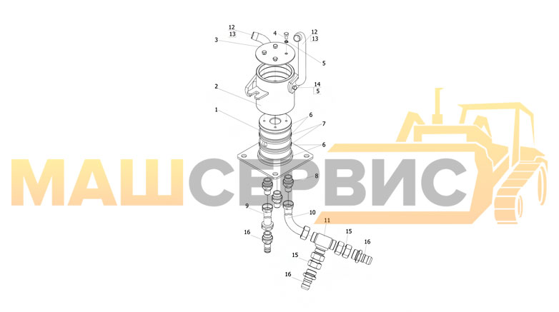 
Соединение вращающееся КС-55713-1В.83.500-5